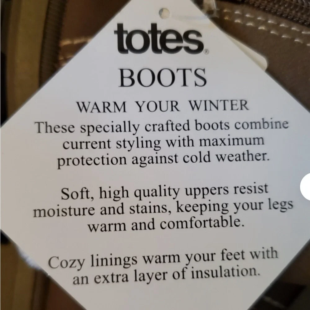 Totes Women's Diedre Brown Women's Winter Boots Size 10 - EUC